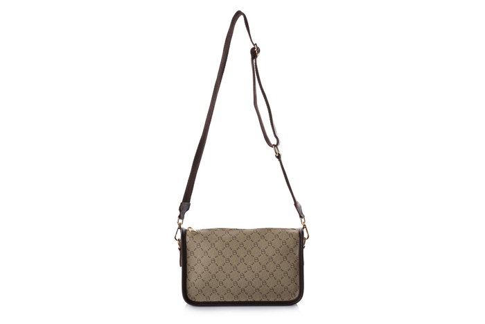 Lucky Bees Bolso de Hombro Crema de Cuero de Polivinilo