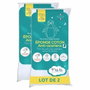 P'Tit Lit Juego de 2 protectores de colchón antiácaros 100% algodón impermeables 50x85 cm