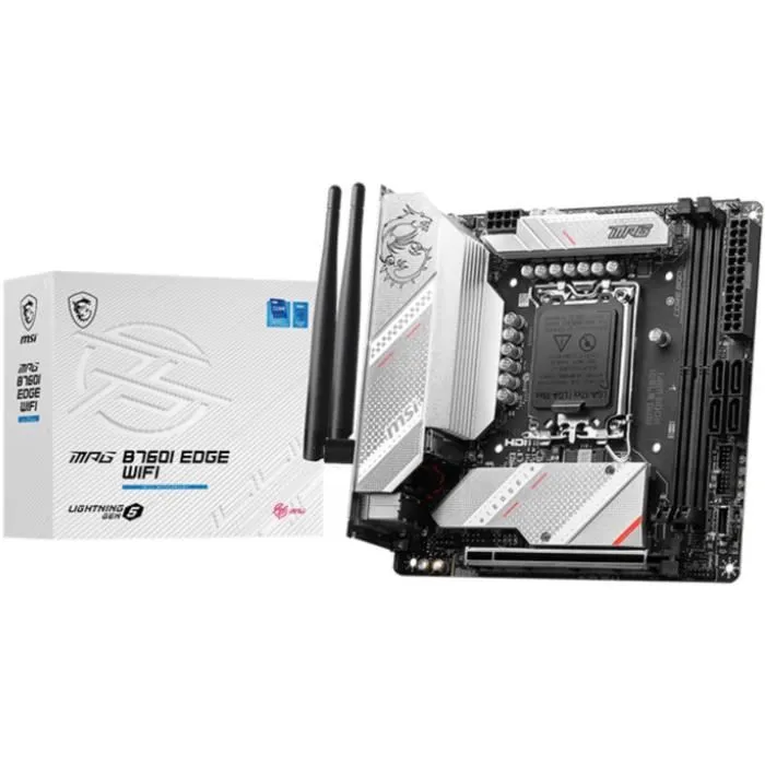 MSI MPG B760I Edge mITX Placa Base para PC, Intel B760, LGA 1700, mini-ATX, DDR5 MSI MPG B760I Edge mITX Placa Base para PC, Intel B760, LGA 1700, mini-ATX, DDR5