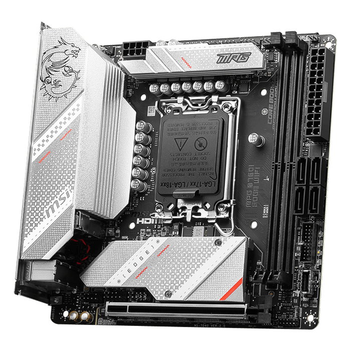 MSI MPG B760I EDGE WiFi - Placa Base Intel B760 LGA 1700 mITX - Wi-Fi 6E, Bluetooth 5.3, Dual M.2, DDR5