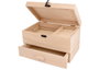 Innspiro Costurero de madera de balsa con cajón 25x16,5x15cm