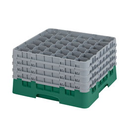 CAMBRO Cesta de lavado 36 comp. 4 alturas Negro