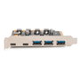 Digitus Tarjeta PCIe USB 3.2 Gen 2 - Tarjeta de Expansión PCIe con 2 Puertos USB Tipo-C y 3 Puertos USB Tipo A, 10 Gbit/s, para PC Windows/Linux
