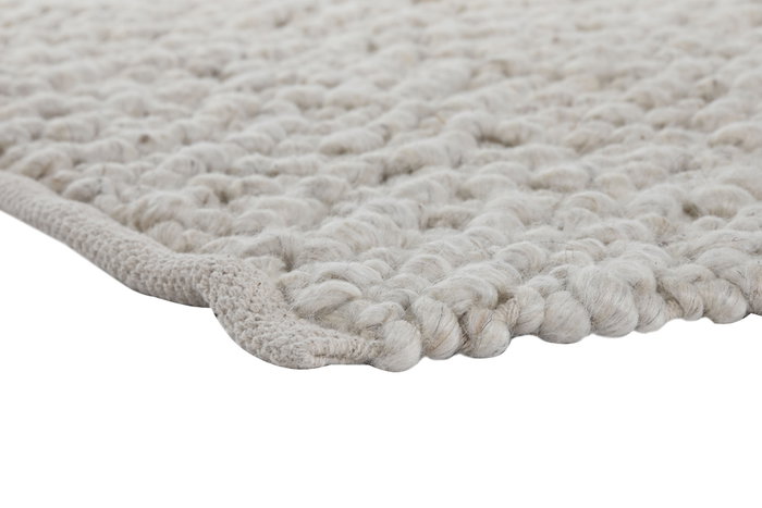 DKD Home Decor Alfombra Tejida a Mano de Lana y Algodón Beige 230 x 300 cm