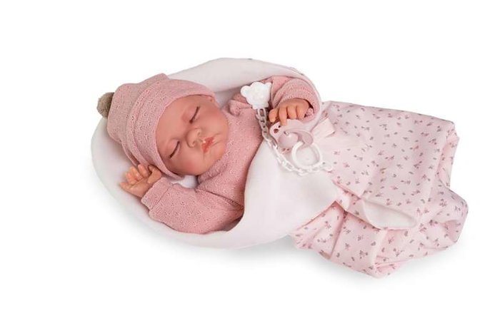 Antonio Juan Muñeca Recién Nacida Luna con Mantita 42 cm