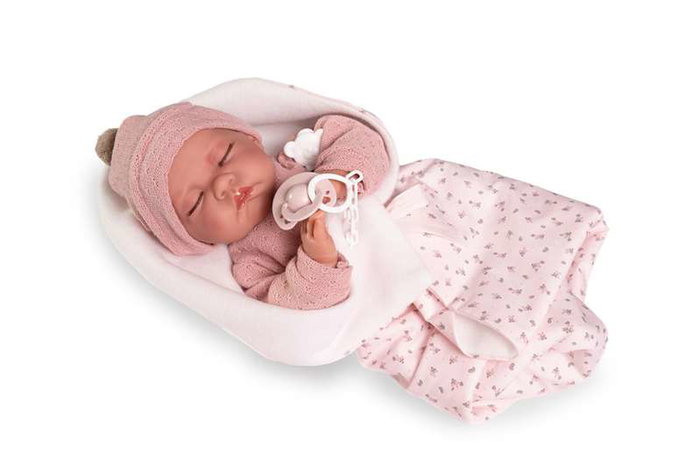 Antonio Juan Muñeca Recién Nacida Luna con Mantita 42 cm