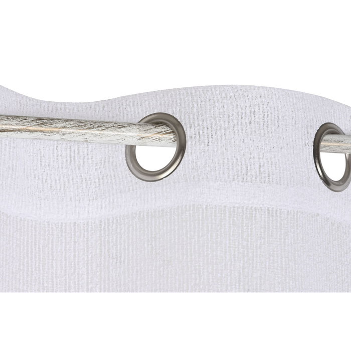 DKD Home Decor Cortina Basicos White23 Blanco 260 x 140 cm DKD Home Decor Cortina Basicos White23 Blanco 260 x 140 cm