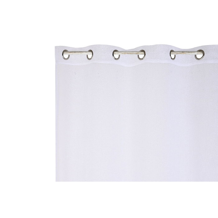 DKD Home Decor Cortina Basicos White23 Blanco 260 x 140 cm DKD Home Decor Cortina Basicos White23 Blanco 260 x 140 cm