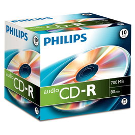 Philips CD-R CR7A0NJ10/00 80 Min Audio 700 MB 1x10