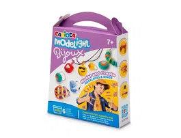 Carioca Pasta para modelar Modelight Bijoux Anillos super ligera elástica maleable se seca al aire sin gluten 2 pot de 30gr