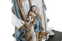 DKD Home Decor Nacimiento de Poliéster Azul y Blanco 27x24x40 cm