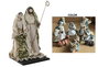 DKD Home Decor Nacimiento de Poliéster Azul y Blanco 27x24x40 cm