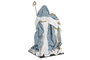 DKD Home Decor Nacimiento de Poliéster Azul y Blanco 27x24x40 cm
