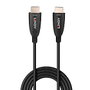 LINDY Cable HDMI 2.1 Híbrido de Fibra Óptica 15 m Negro