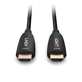LINDY Cable HDMI 2.1 Híbrido de Fibra Óptica 15 m Negro
