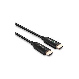LINDY 38511 Cable HDMI Híbrido de Fibra Óptica 15m para 8K@60Hz y 48Gbps, Versión 2.1, Negro