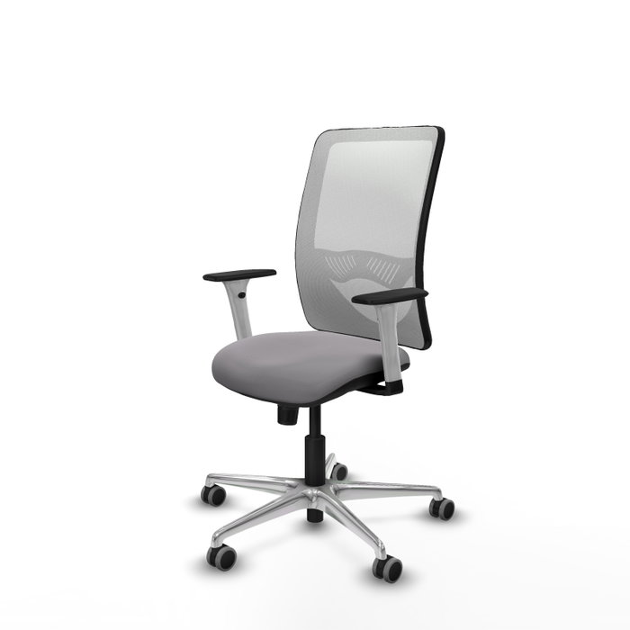 PIQUERAS Y CRESPO Silla de oficina Zulema con Mecanismo Sincro, Gris y Blanco PIQUERAS Y CRESPO Silla de oficina Zulema con Mecanismo Sincro, Gris y Blanco