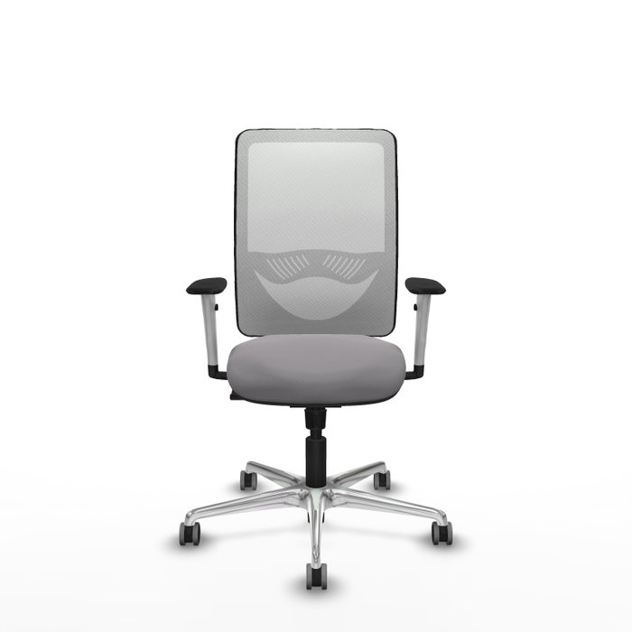 PIQUERAS Y CRESPO Silla de oficina Zulema con Mecanismo Sincro, Gris y Blanco PIQUERAS Y CRESPO Silla de oficina Zulema con Mecanismo Sincro, Gris y Blanco