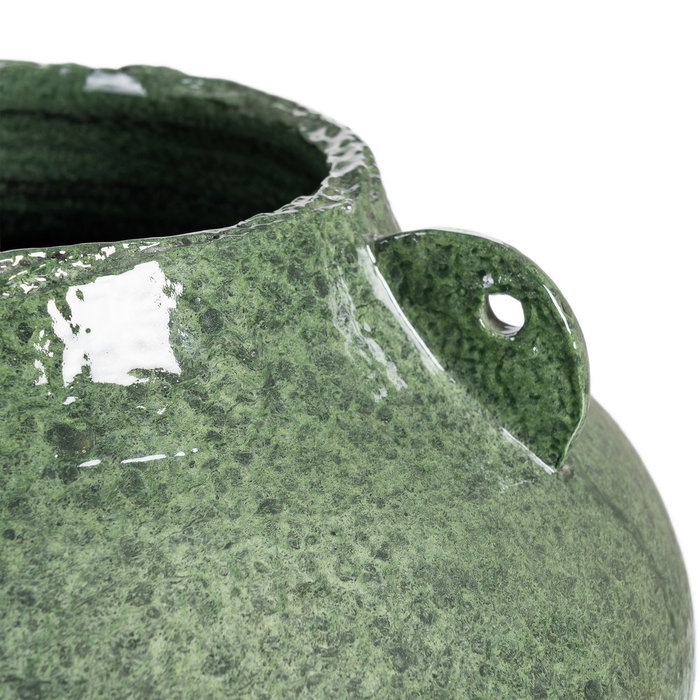 Jarrón Verde Cerámica Decoración 40 X 40 X 22 cm