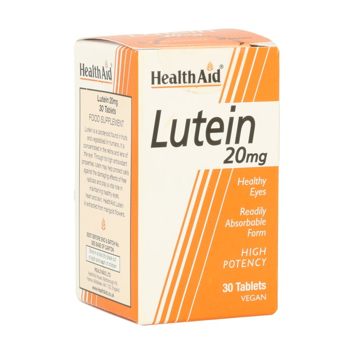 Health Aid Luteína 20 mg 30 cápsulas Health Aid Luteína 20 mg 30 cápsulas