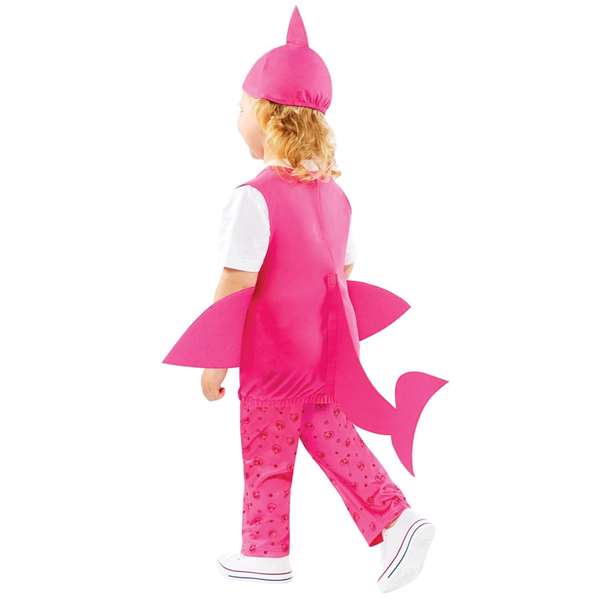 Liragram Disfraz Bebe Baby Shark Mama Rosa Talla 2-3 Años Liragram Disfraz Bebe Baby Shark Mama Rosa Talla 2-3 Años