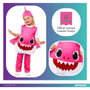 Liragram Disfraz Bebe Baby Shark Mama Rosa Talla 2-3 Años
