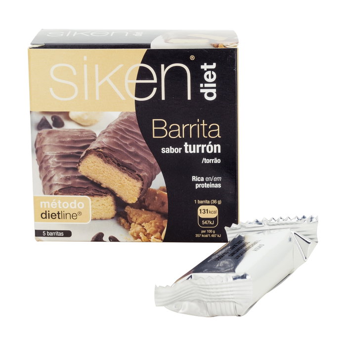 Siken Barrita de Turrón 5 Unidades