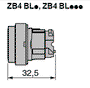 SCHNEIDER ELECTRIC Interruptor de presión Harmony XB4 azul 22mm