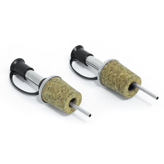 Cook Concept JGO. 2 TAPONES VERTEDOR de acero inoxidable con corcho y plástico