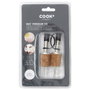 Cook Concept JGO. 2 TAPONES VERTEDOR de acero inoxidable con corcho y plástico