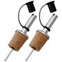 Cook Concept JGO. 2 TAPONES VERTEDOR de acero inoxidable con corcho y plástico