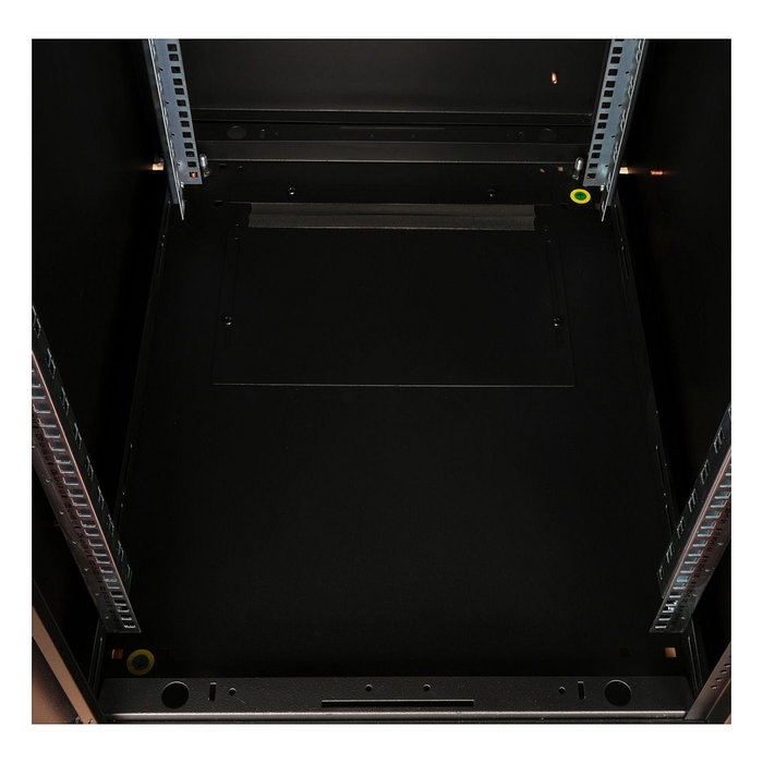 ROLINE 26.21.0219 Bastidor de Red 19 Pulgadas 22U, 600x800 mm (BxT), Puerta de Cristal Negro, 600 kg de Carga, Rieles y Patas Ajustables