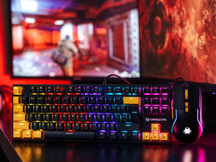 Tracer GAMEZONE HORNET87 Combo de teclado mecánico y ratón óptico negro