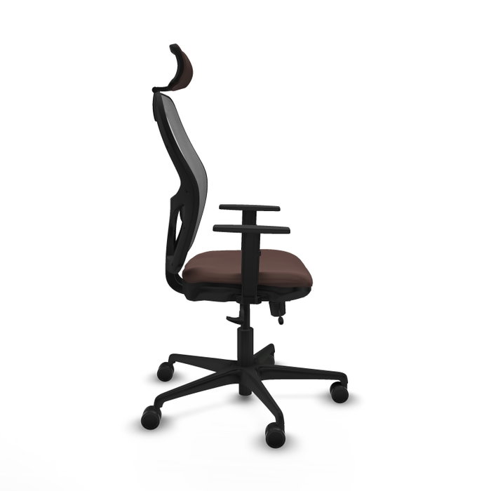 PIQUERAS Y CRESPO Silla de oficina Jorquera con mecanismo Sincro/Traslack Marrón y Gris PIQUERAS Y CRESPO Silla de oficina Jorquera con mecanismo Sincro/Traslack Marrón y Gris