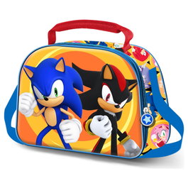 KARACTERMANIA Bolsa portameriendas 3D Shadow Sonic the Hedgehog 25,5x20x10cm adaptable a trolley