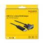 DeLOCK Adaptador USB 2.0 Tipo-A a 1 x Serial RS-485 DB9 66283 Negro