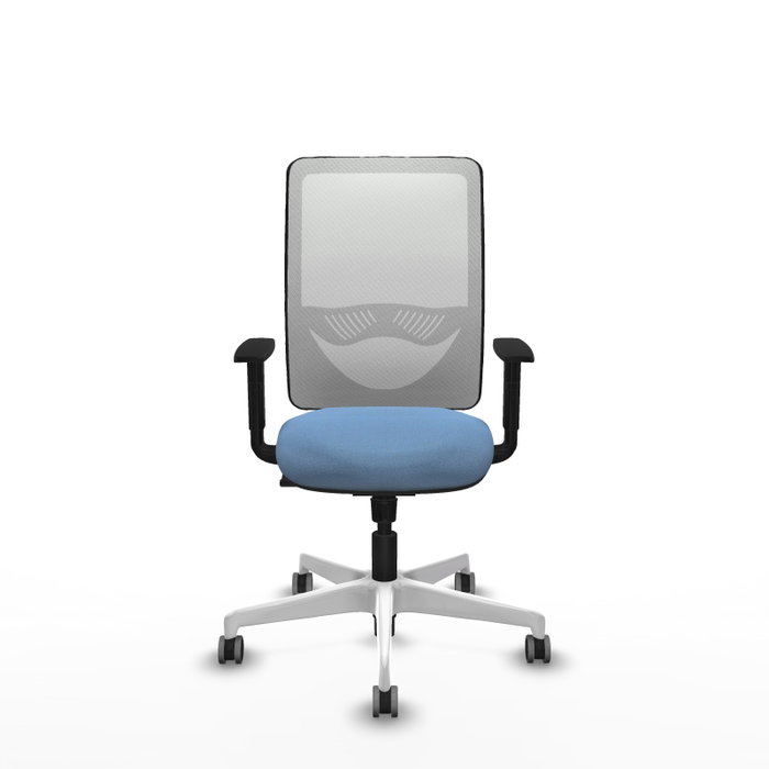 PIQUERAS Y CRESPO Silla de oficina Zulema con mecanismo Sincro, Azul cielo y Blanco PIQUERAS Y CRESPO Silla de oficina Zulema con mecanismo Sincro, Azul cielo y Blanco