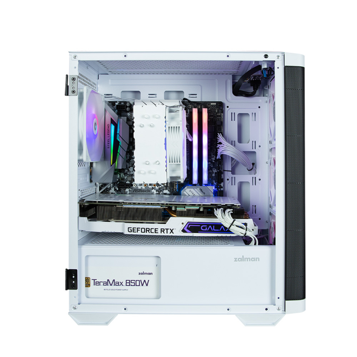 Zalman M4 WHITE Carcasa de Ordenador Mini Tower Negra, Blanca