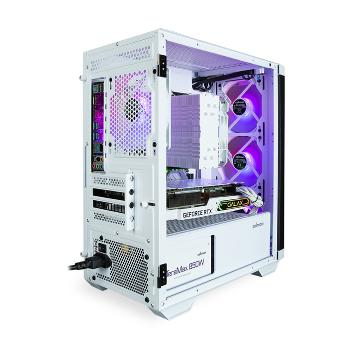 Zalman M4 WHITE Carcasa de Ordenador Mini Tower Negra, Blanca
