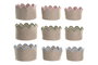 DKD Home Decor Set de 3 Cestas de Fieltro Surtidas 30x30x20 cm