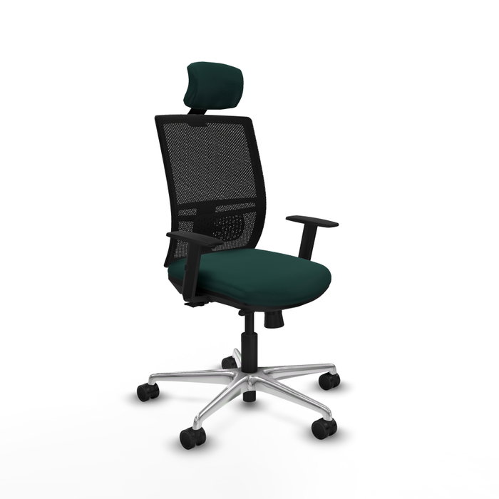 PIQUERAS Y CRESPO Silla de oficina Yunquera con mecanismo Sincro/Traslack, Verde botella y Negro PIQUERAS Y CRESPO Silla de oficina Yunquera con mecanismo Sincro/Traslack, Verde botella y Negro