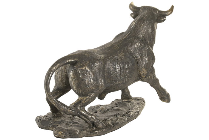 DKD Home Decor Figura de Toro en Resina Envejecido Bronce