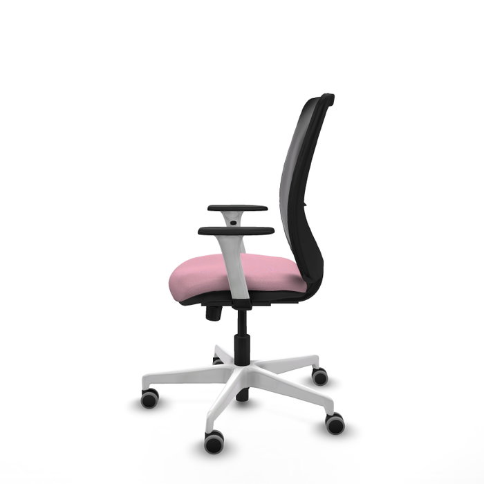 PIQUERAS Y CRESPO Silla de oficina Zulema Rosa con mecanismo Sincro