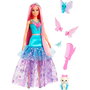 Barbie Muñeca Malibu Hada JCW48 con Dos Mascotas - Mattel