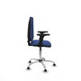 PIQUERAS Y CRESPO Silla de oficina Aýna Azul marino con Base cromada