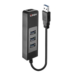 Lindy 43176 Hub USB 3.2 Gen 1 Type-A 5000 Mbit/s Negro