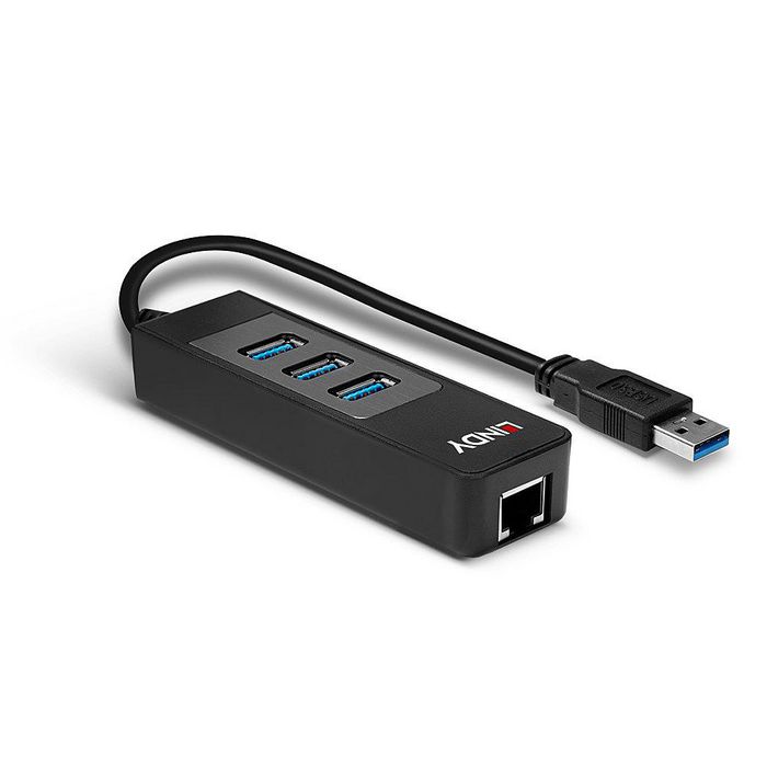 Lindy 43176 Hub USB 3.2 Gen 1 Type-A 5000 Mbit/s Negro