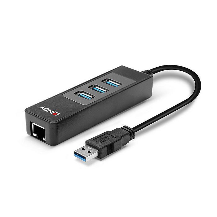 Lindy 43176 Hub USB 3.2 Gen 1 Type-A 5000 Mbit/s Negro