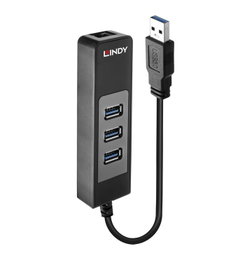 Lindy 43176 Hub USB 3.2 Gen 1 Type-A 5000 Mbit/s Negro