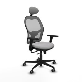 PIQUERAS Y CRESPO Silla de oficina Jorquera Gris con Mecanismo Sincro/Traslack